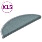 vidaXL Porrasmatot 15 kpl sininen 56x17x3 cm hinta ja tiedot | Isot matot | hobbyhall.fi