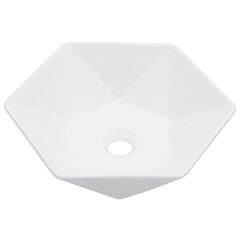 vidaXL Pesuallas 41x36,5x12 cm keraaminen valkoinen hinta ja tiedot | Pesualtaat | hobbyhall.fi