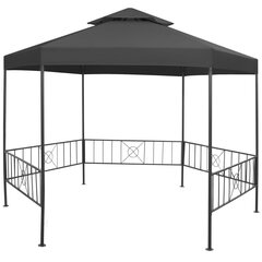 vidaXL Paviljonki teräs 323x275x265 cm antrasiitti hinta ja tiedot | Puutarhapaviljongit | hobbyhall.fi