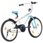 vidaXL Lasten pyörä 20" sininen ja valkoinen hinta ja tiedot | Polkupyörät | hobbyhall.fi