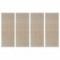 vidaXL Suorakulmaiset luonnolliset bambumatot 4 kpl 120x180 cm hinta ja tiedot | Isot matot | hobbyhall.fi
