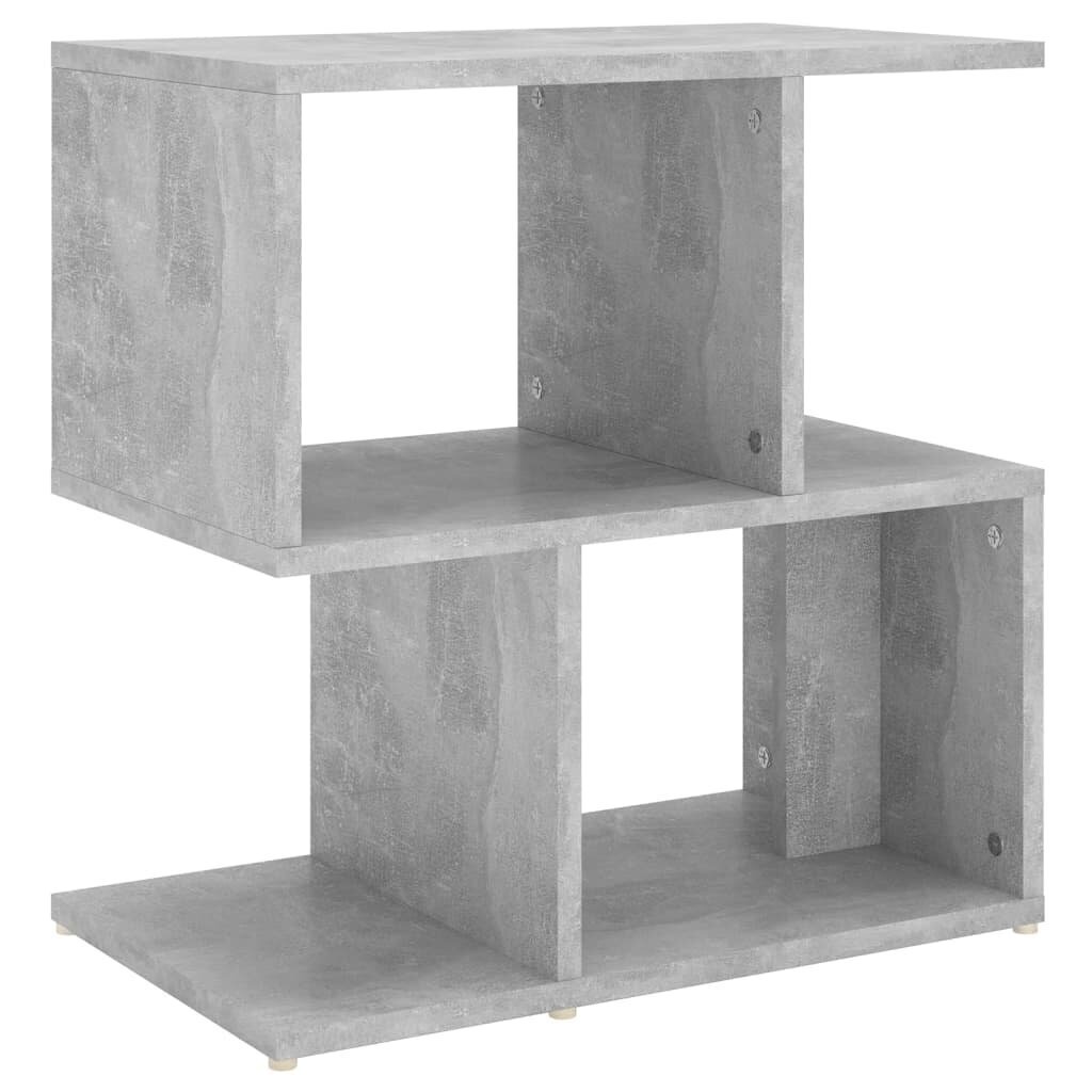 vidaXL Yöpöytä betoninharmaa 50x30x51,5 cm lastulevy hinta ja tiedot | Yöpöydät | hobbyhall.fi