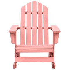 vidaXL Adirondack-puutarhan keinutuoli täysi kuusi pinkki hinta ja tiedot | Puutarhatuolit | hobbyhall.fi