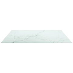 vidaXL Pöytälevy valkoinen 70x70 cm 6 mm karkaistu lasi marmorikuvio hinta ja tiedot | Pöytälevyt | hobbyhall.fi