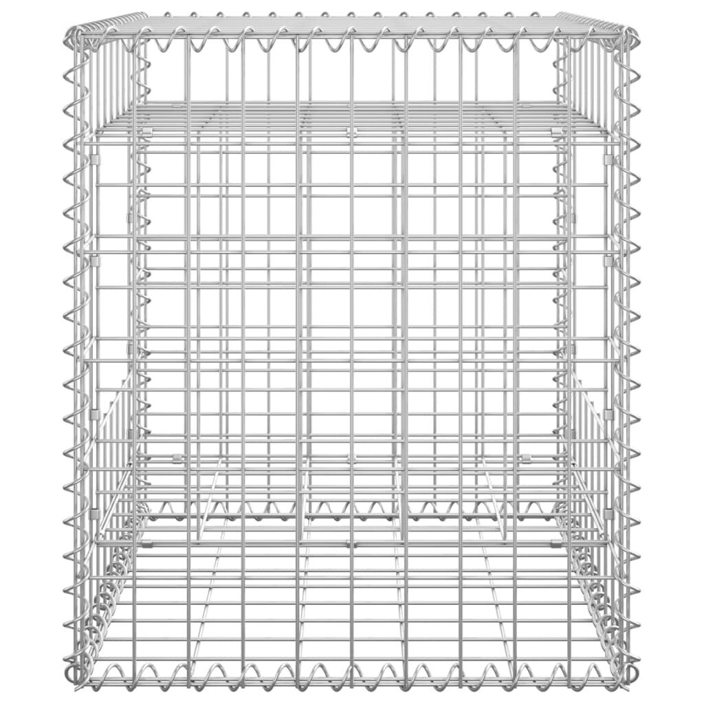 vidaXL Kivikoripylväät 2 kpl 50x50x60 cm rauta hinta ja tiedot | Aidat ja tarvikkeet | hobbyhall.fi