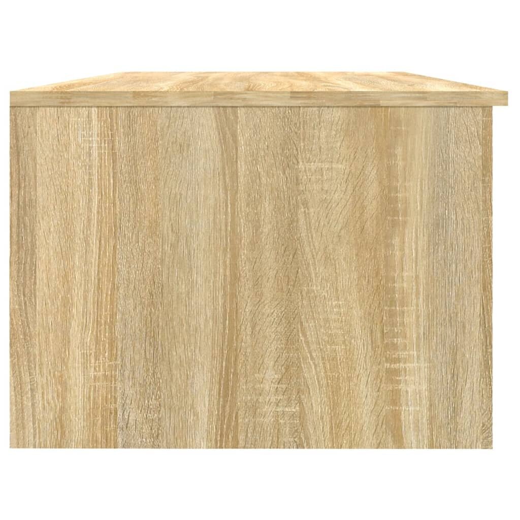 vidaXL Sohvapöytä Sonoma-tammi 102x50x36 cm tekninen puu hinta ja tiedot | Sohvapöydät | hobbyhall.fi