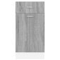 vidaXL Alakaappi laatikolla harmaa Sonoma 40x46x81,5 cm tekninen puu hinta ja tiedot | Keittiön kaapit | hobbyhall.fi