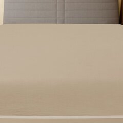 vidaXL Muotoon ommeltu lakana taupe 140x200 cm puuvilla hinta ja tiedot | Lakanat | hobbyhall.fi