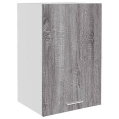 vidaXL Riippuva kaappi harmaa Sonoma 39,5x31x60 cm tekninen puu hinta ja tiedot | Keittiön kaapit | hobbyhall.fi