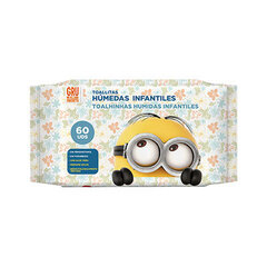 Kosteuspyyhkeet vauvalle Bebe Minions 60 kpl. hinta ja tiedot | Licencias Vauvatarvikkeet | hobbyhall.fi