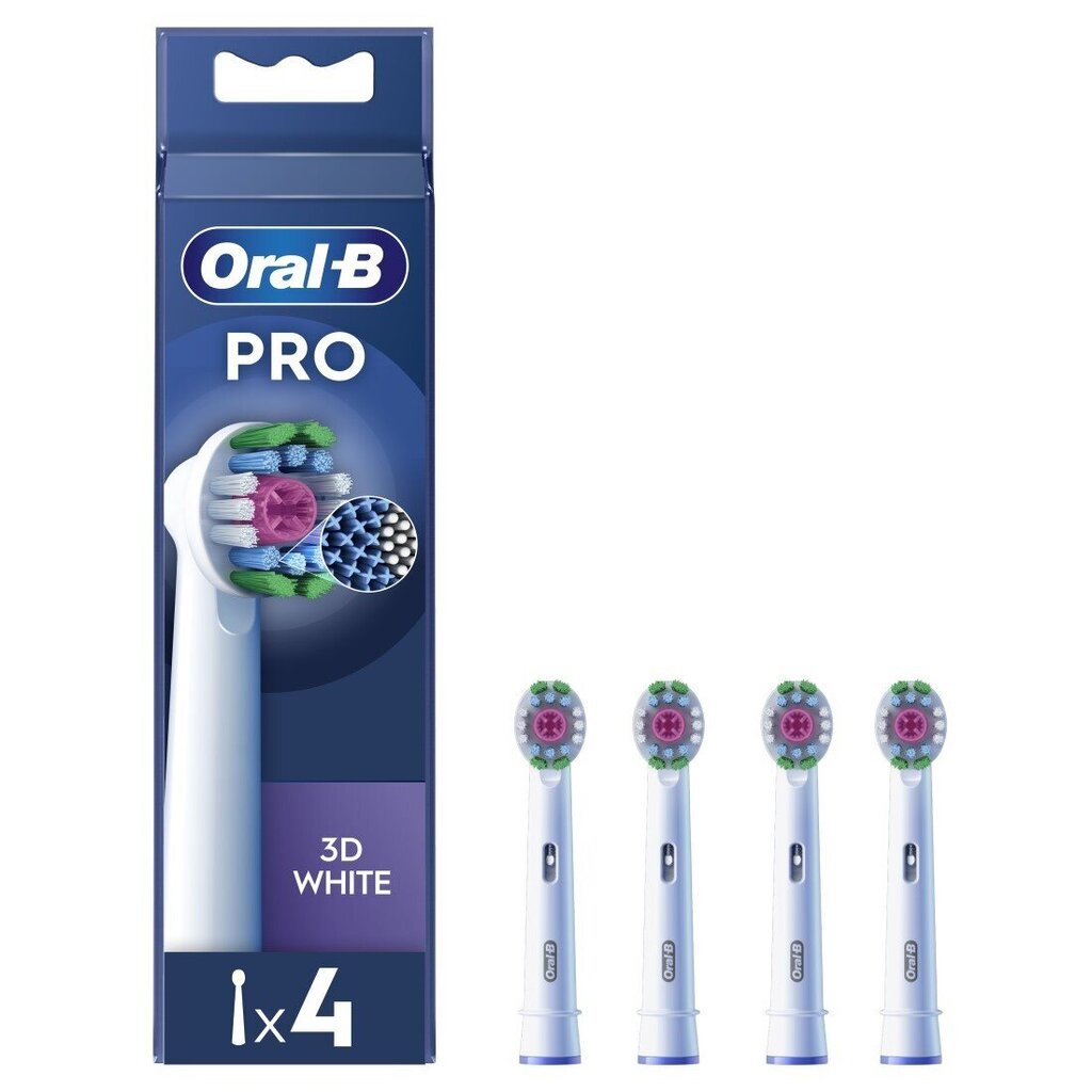 Oral-B EB18-4 3D White Pro hinta ja tiedot | Sähköhammasharjan vaihtoharjat | hobbyhall.fi
