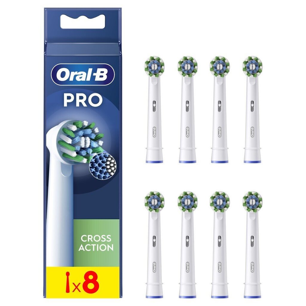 Oral-B EB50-8 Cross Action Pro hinta ja tiedot | Sähköhammasharjan vaihtoharjat | hobbyhall.fi