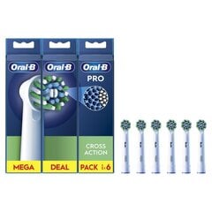 Oral-B EB50-6 Cross Action Pro hinta ja tiedot | Sähköhammasharjan vaihtoharjat | hobbyhall.fi