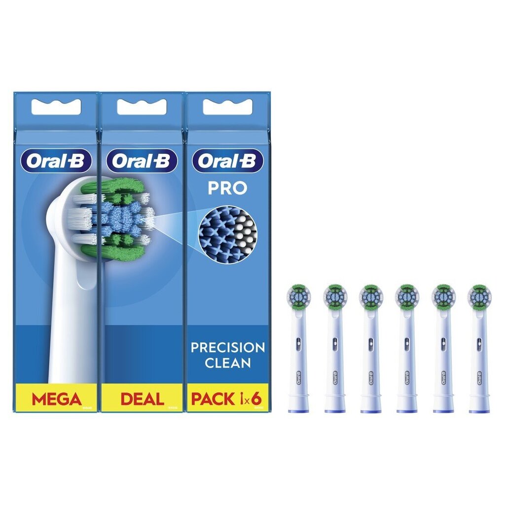 Oral-B EB20-6 Precision Clean Pro hinta ja tiedot | Sähköhammasharjan vaihtoharjat | hobbyhall.fi