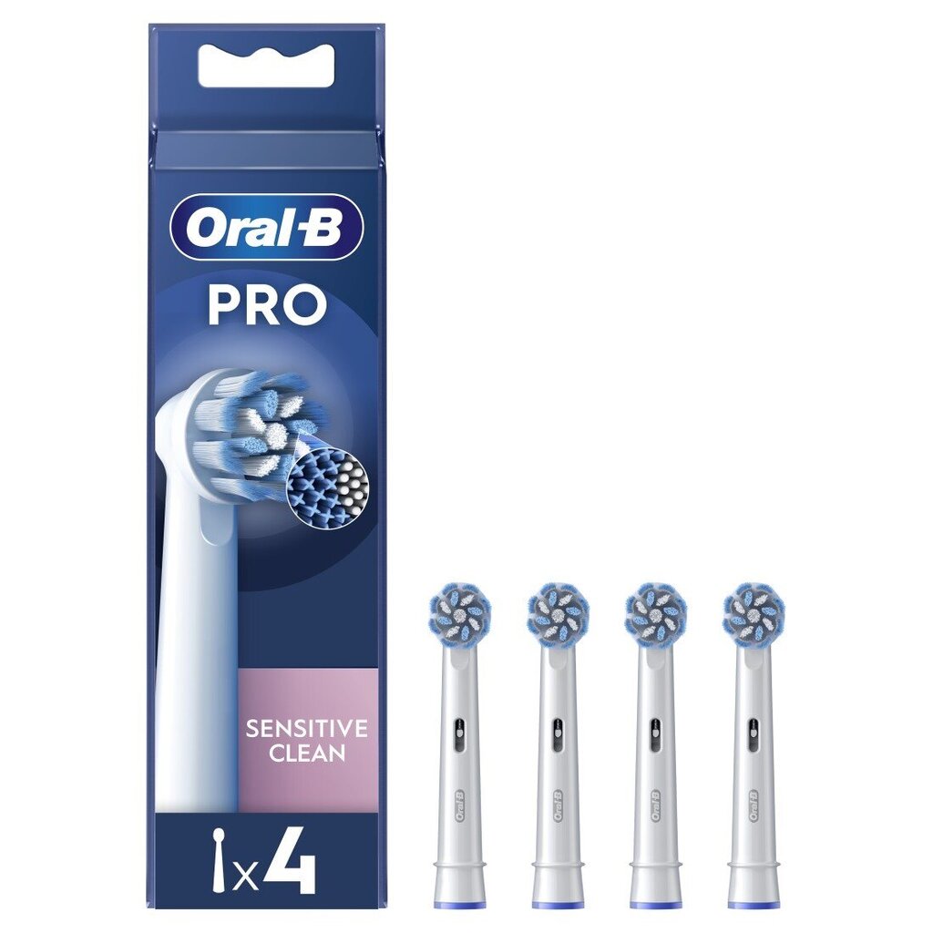 Oral-B EB60-4 Sensitive Clean Pro hinta ja tiedot | Sähköhammasharjan vaihtoharjat | hobbyhall.fi