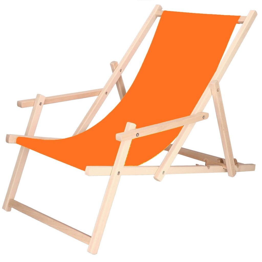 Taitettava tuoli, oranssi/ruskea hinta ja tiedot | Puutarhatuolit | hobbyhall.fi