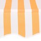 vidaXL Sisäänkelattava markiisi 150 cm oranssivalkoiset raidat hinta ja tiedot | Aurinkovarjot ja markiisit | hobbyhall.fi