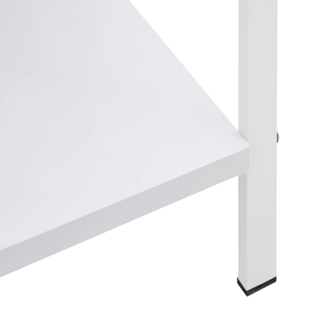 vidaXL 5-tasoinen kirjahylly valkoinen 60x27,6x158,5 cm tekninen puu hinta ja tiedot | Hyllyt | hobbyhall.fi