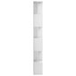 vidaXL Kirjahylly/tilanjakaja korkeakiilto valkoinen 80x24x192 cm hinta ja tiedot | Hyllyt | hobbyhall.fi