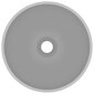 vidaXL Ylellinen pesuallas pyöreä matta vaaleaharmaa 32,5x14cm keraami hinta ja tiedot | Pesualtaat | hobbyhall.fi