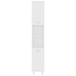 vidaXL Kylpyhuonekaappi valkoinen 30x30x179 cm lastulevy hinta ja tiedot | Kylpyhuonekaapit | hobbyhall.fi