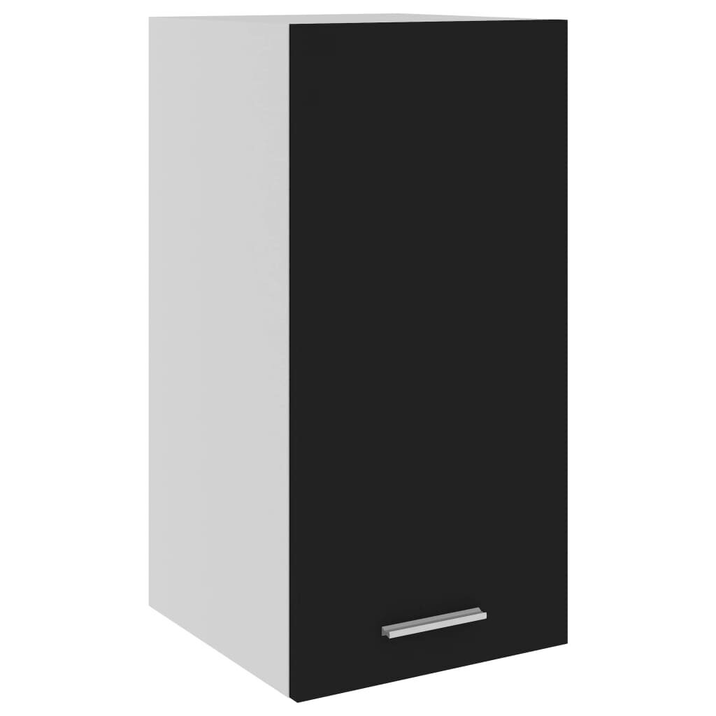 vidaXL Seinäkaappi musta 29,5x31x60 cm lastulevy hinta ja tiedot | Keittiön kaapit | hobbyhall.fi