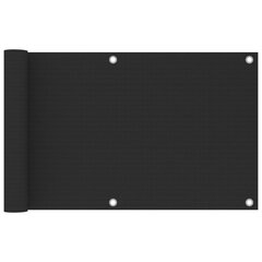 vidaXL Parvekkeen suoja HDPE 75x500 cm antrasiitti hinta ja tiedot | Aurinkovarjot ja markiisit | hobbyhall.fi