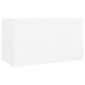 vidaXL Allaskaappi valkoinen 80x38,5x45 cm lastulevy hinta ja tiedot | Kylpyhuonekaapit | hobbyhall.fi