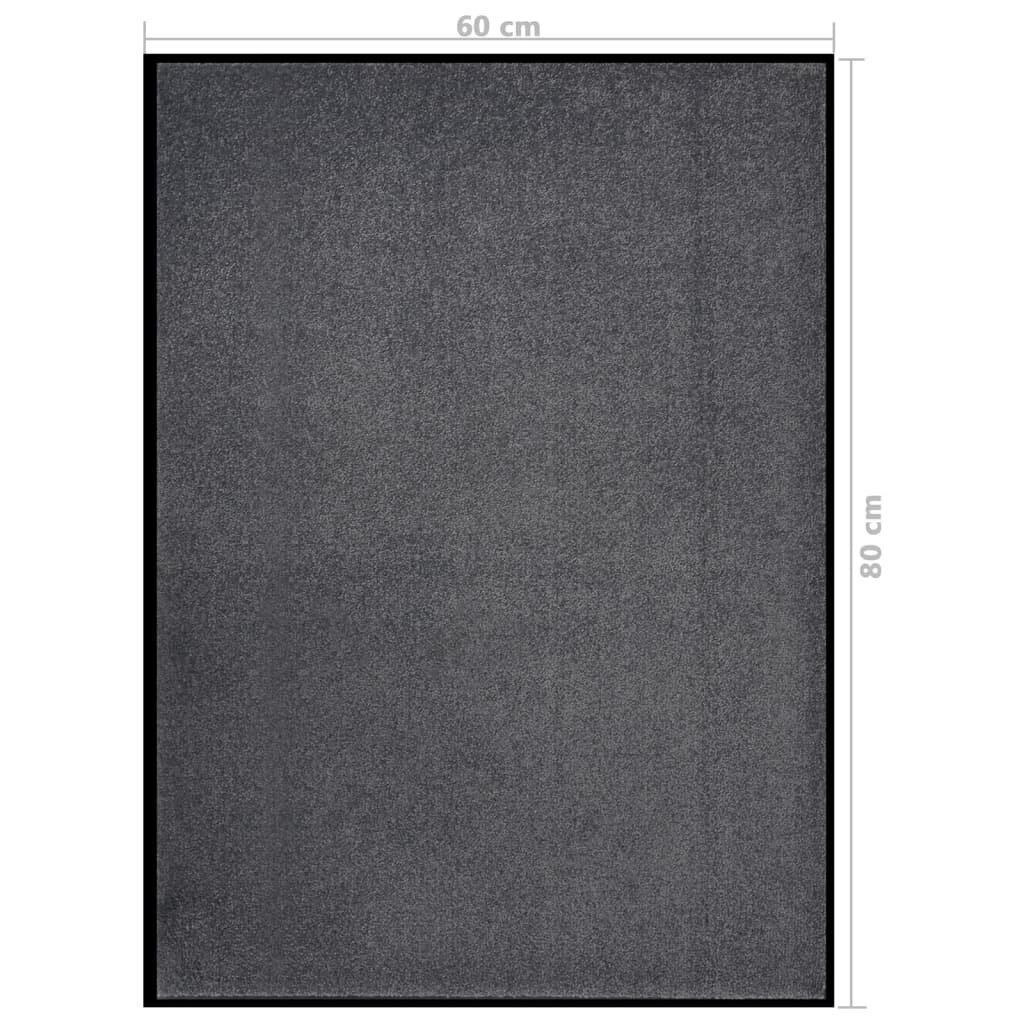 vidaXL Ovimatto antrasiitti 60x80 cm hinta ja tiedot | Ovimatot | hobbyhall.fi