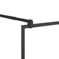 vidaXL Walk-in suihkun seinäke kirkas ESG-lasi 80x195 cm musta hinta ja tiedot | Suihkuseinät ja -ovet | hobbyhall.fi