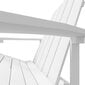 vidaXL Adirondack puutarhatuoli HDPE valkoinen hinta ja tiedot | Puutarhatuolit | hobbyhall.fi