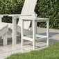 vidaXL Adirondack puutarhapöytä valkoinen 38x38x46 cm HDPE hinta ja tiedot | Puutarhapöydät | hobbyhall.fi