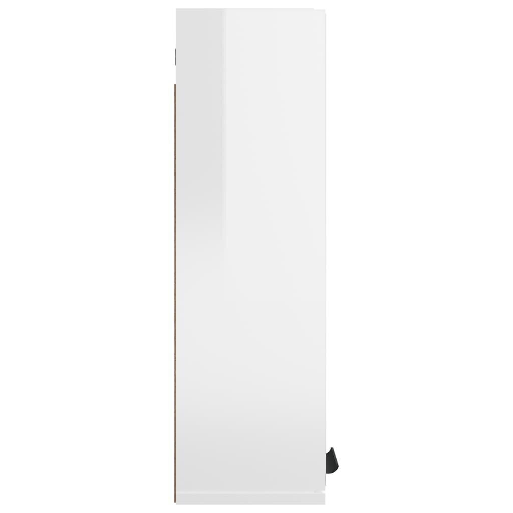 vidaXL Kylpyhuoneen LED peilikaappi korkeakiilto valkoinen 64x20x67 cm hinta ja tiedot | Kylpyhuonekaapit | hobbyhall.fi