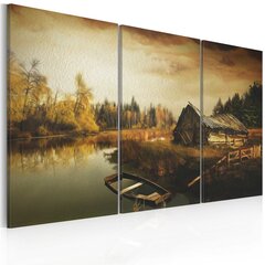 Kuva - Idyllic village - triptych hinta ja tiedot | Taulut | hobbyhall.fi