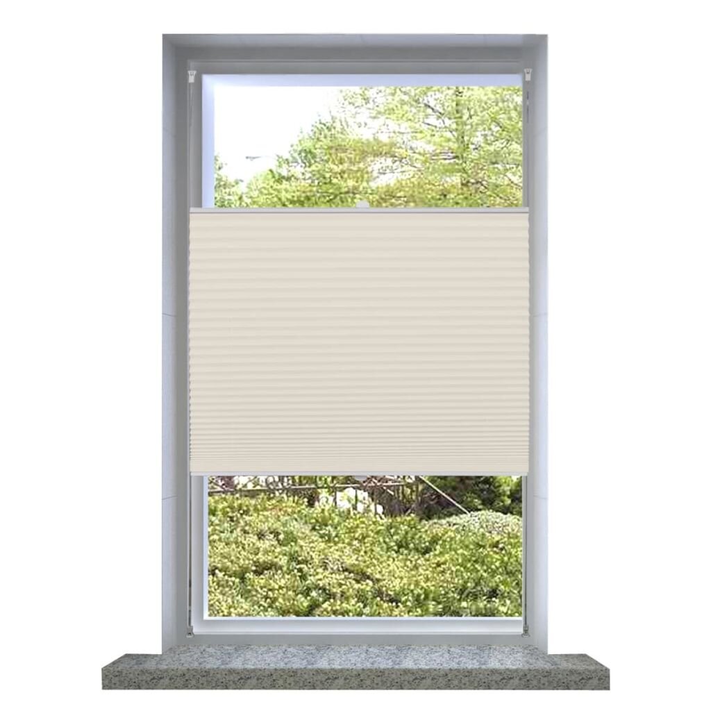 240617 Plisse Blind 40x100cm Creme hinta ja tiedot | Kaihtimet | hobbyhall.fi