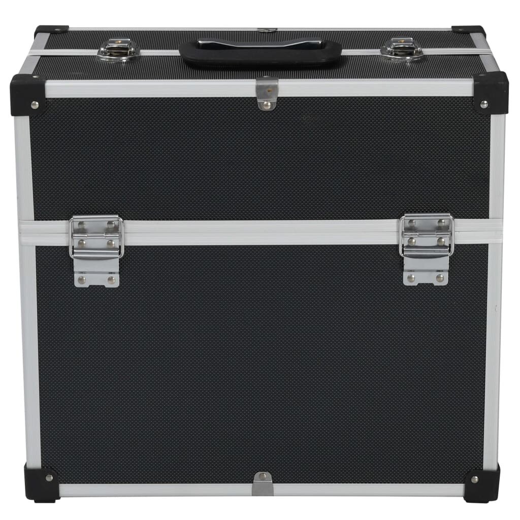 vidaXL Työkalulaatikko 38x22,5x34 cm musta alumiini hinta ja tiedot | Työkalupakit ja muu työkalujen säilytys | hobbyhall.fi