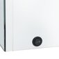 vidaXL LED kylpyhuoneen peilikaappi kiiltävä valkoinen 50x14x60 cm hinta ja tiedot | Kylpyhuonekaapit | hobbyhall.fi