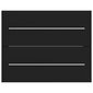 vidaXL Allaskaappi musta 60x38,5x48 cm lastulevy hinta ja tiedot | Kylpyhuonekaapit | hobbyhall.fi