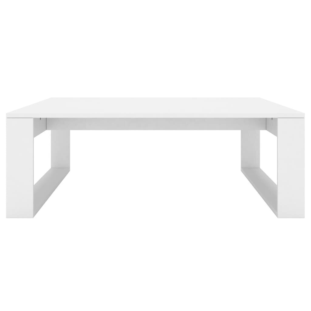 vidaXL Sohvapöytä valkoinen 100x100x35 cm lastulevy hinta ja tiedot | Sohvapöydät | hobbyhall.fi