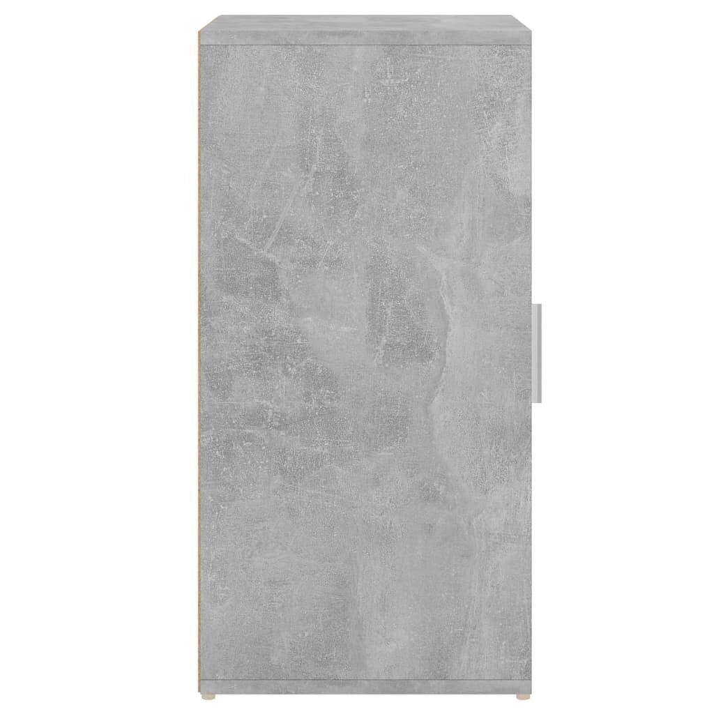 vidaXL Kenkäkaappi betoninharmaa 32x35x70 cm lastulevy hinta ja tiedot | Kenkäkaapit ja -hyllyt | hobbyhall.fi