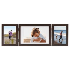 vidaXL 3-osainen Valokuvakehyskollaasi t.ruskea 28x18cm+2x(13x18cm) hinta ja tiedot | Valokuva-albumit -ja kehykset | hobbyhall.fi
