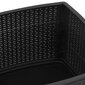 vidaXL Puutarhapöytä harmaa 53x53x40 cm muovi hinta ja tiedot | Puutarhapöydät | hobbyhall.fi