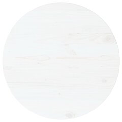 vidaXL Pöytälevy valkoinen Ø70x2,5 cm täysi mänty hinta ja tiedot | Pöytälevyt | hobbyhall.fi