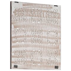 vidaXL Käsin veistetty seinäpaneeli MDF 60x60x1,5 cm ruskea/valkoinen hinta ja tiedot | Sisustuspaneelit | hobbyhall.fi