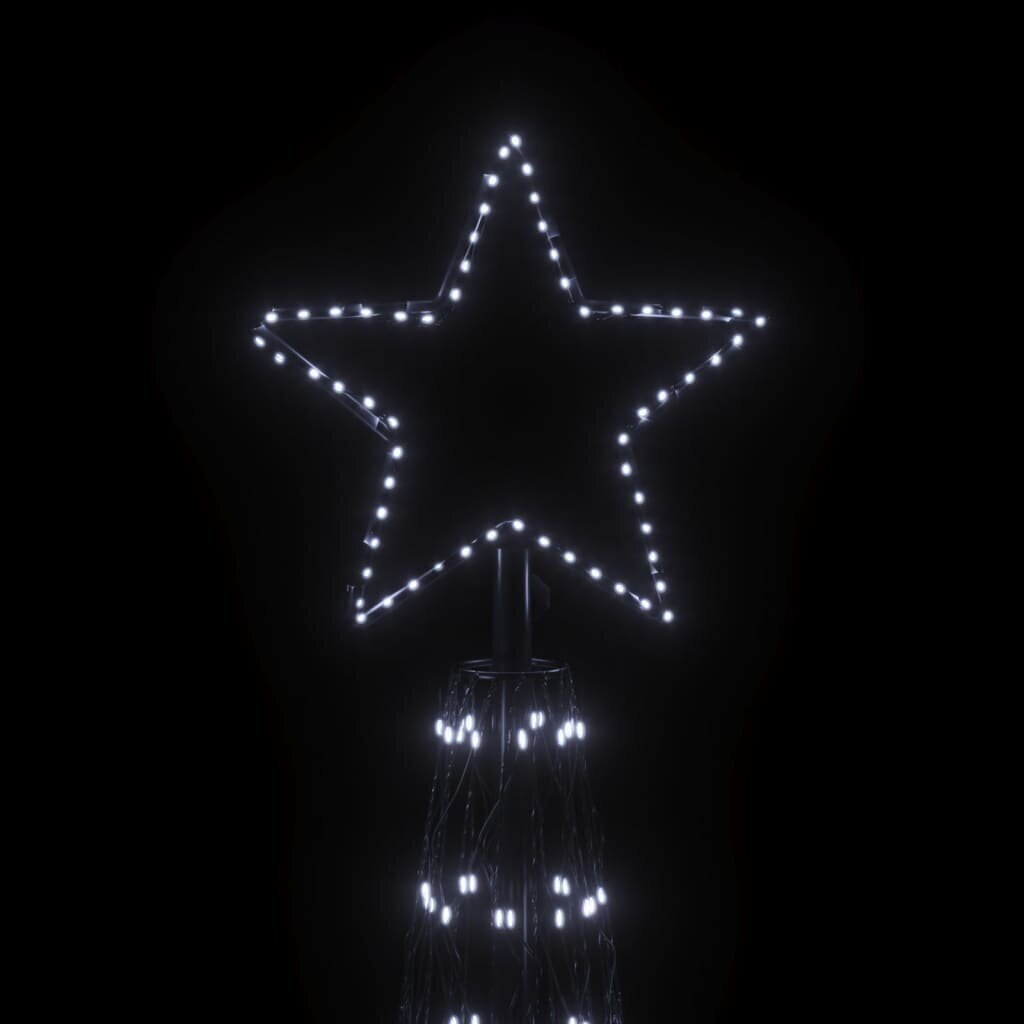 vidaXL Kartio joulukuusi 3000 kylmän valkoista LED-valoa 230x800 cm hinta ja tiedot | Joulukoristeet | hobbyhall.fi