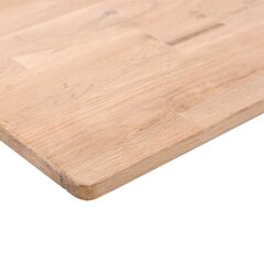 vidaXL Neliönmuotoinen pöytälevy 70x70x2,5 cm käsittelemätön tammi hinta ja tiedot | Pöytälevyt | hobbyhall.fi