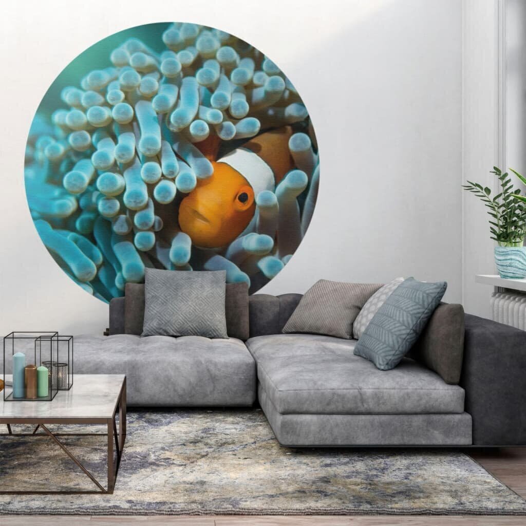 WallArt Tapetti ympyrä Nemo the Anemonefish 190 cm hinta ja tiedot | Valokuvatapetit | hobbyhall.fi