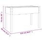 vidaXL Kukkalaatikko vuorauksella ruskea 118x59x76 cm täysi kuusi hinta ja tiedot | Kukkaruukut | hobbyhall.fi