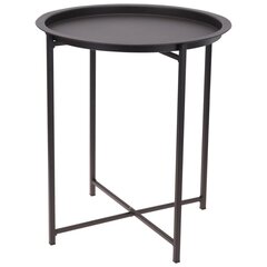ProGarden Pöytä pyöreä 46,2x52,5 cm matta tummanharmaa hinta ja tiedot | Sohvapöydät | hobbyhall.fi