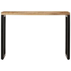vidaXL Konsolipöytä 110x35x76 cm täysi karkea mangopuu hinta ja tiedot | Sivupöydät | hobbyhall.fi